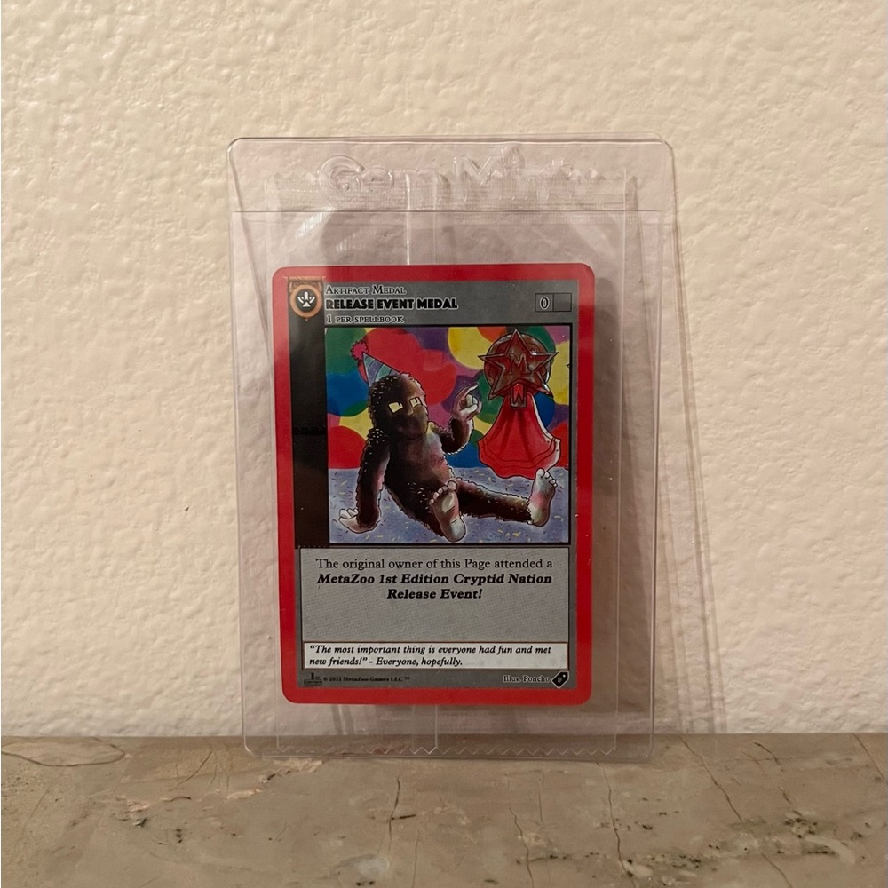 Metazoo Cryptid Nation Release Event Medal Promo Card